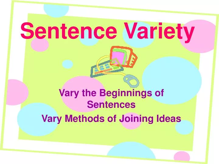 sentence variety