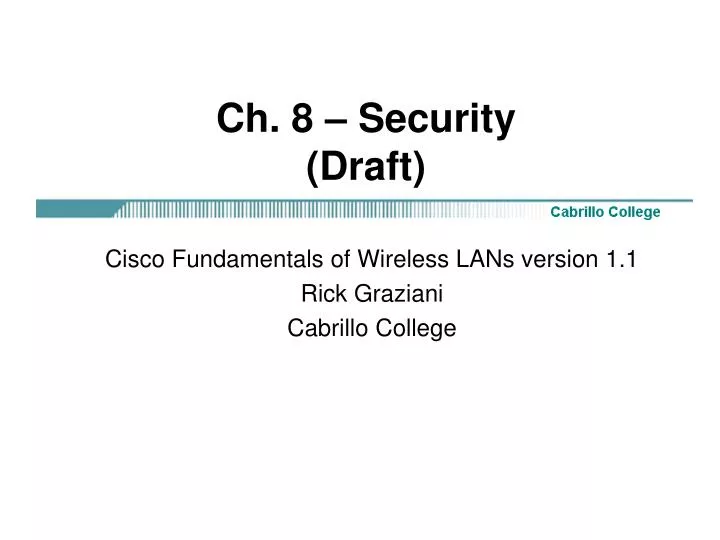 ch 8 security draft