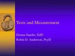 Tests and Measurement - slide 1