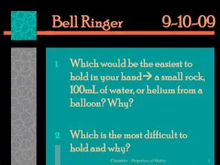 Bell Ringer		9-10-09