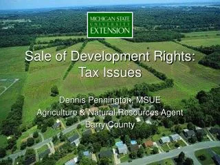 Sale of Development Rights: Tax Issues