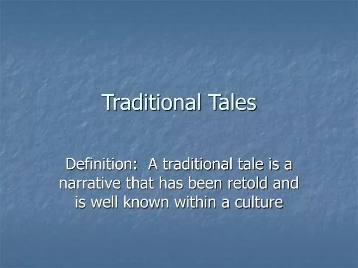 traditional tales