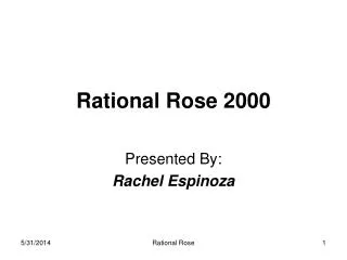 Rational Rose 2000