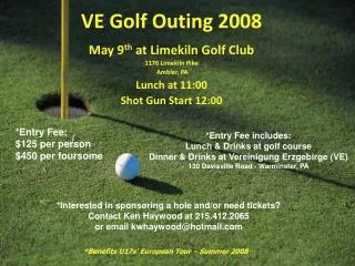 VE Golf Outing 2008
