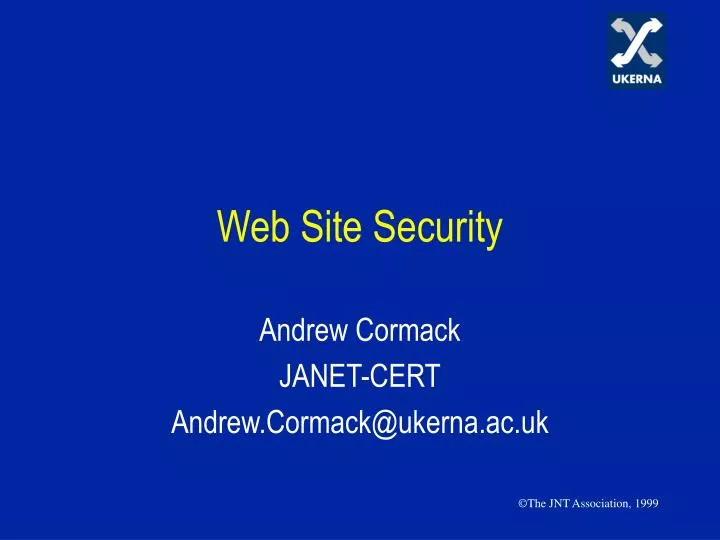 web site security
