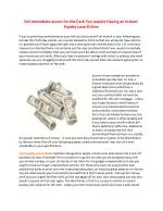 Payday Loans - slide 1