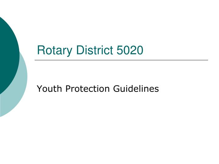 rotary district 5020