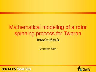 Mathematical modeling of a rotor spinning process for Twaron