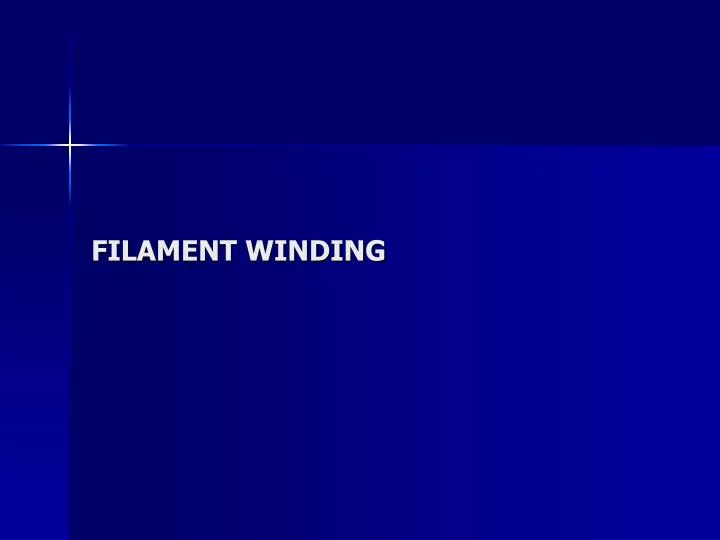 filament winding