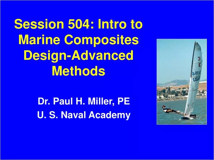 session 504 intro to marine composites design advanced methods