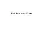 The Romantic Poets - slide 1