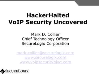 HackerHalted VoIP Security Uncovered