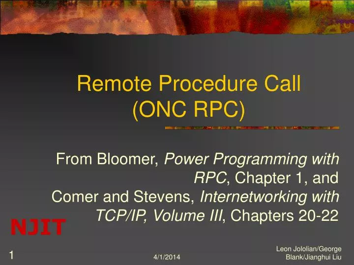 remote procedure call onc rpc