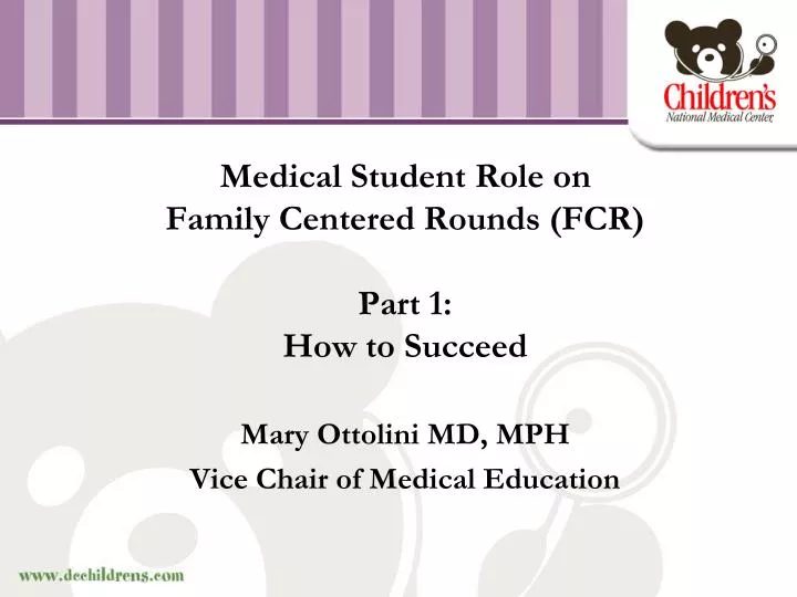 medical student role on family centered rounds fcr part 1 how to succeed
