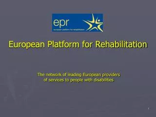 European Platform for Rehabilitation