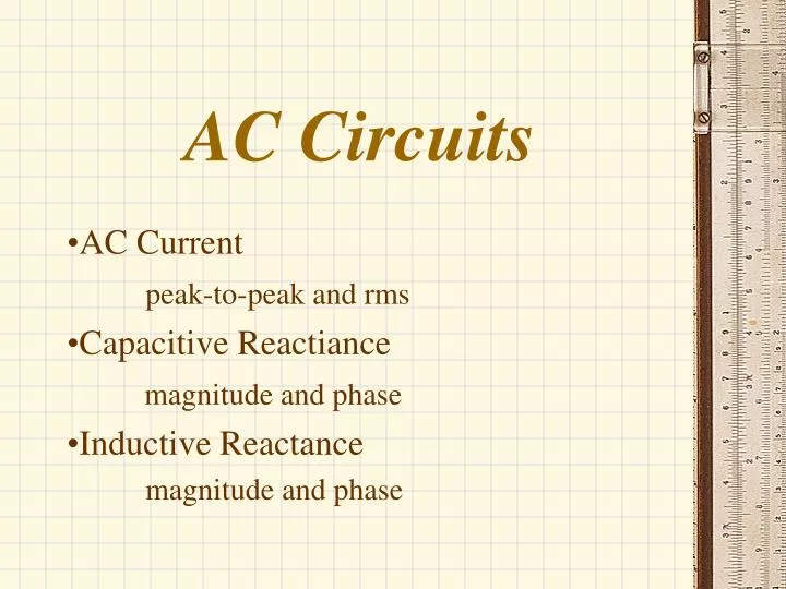 ac circuits