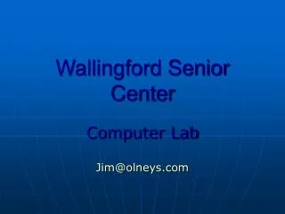 Wallingford Senior Center