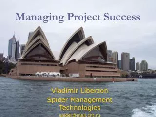 Managing Project Success