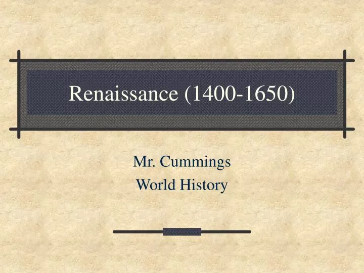 renaissance 1400 1650