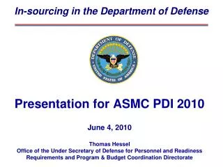 In-sourcing in the Department of Defense