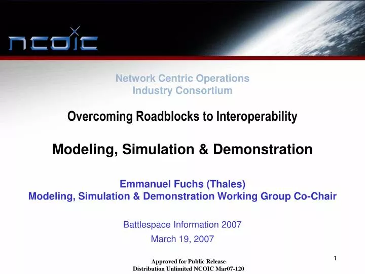 overcoming roadblocks to interoperability modeling simulation demonstration