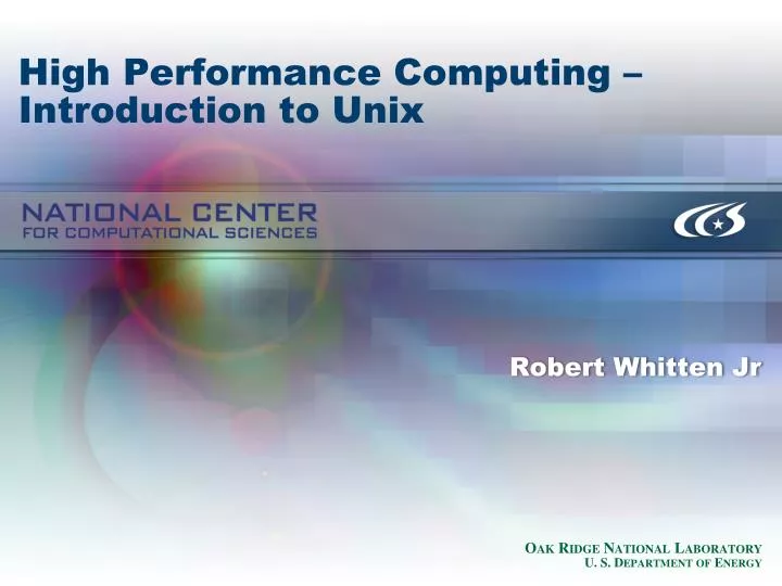 high performance computing introduction to unix
