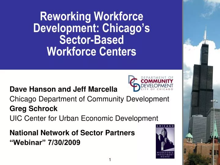 reworking workforce development chicago s sector based workforce centers