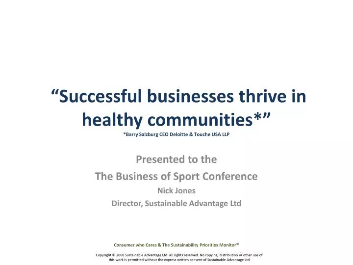 successful businesses thrive in healthy communities barry salzburg ceo deloitte touche usa llp