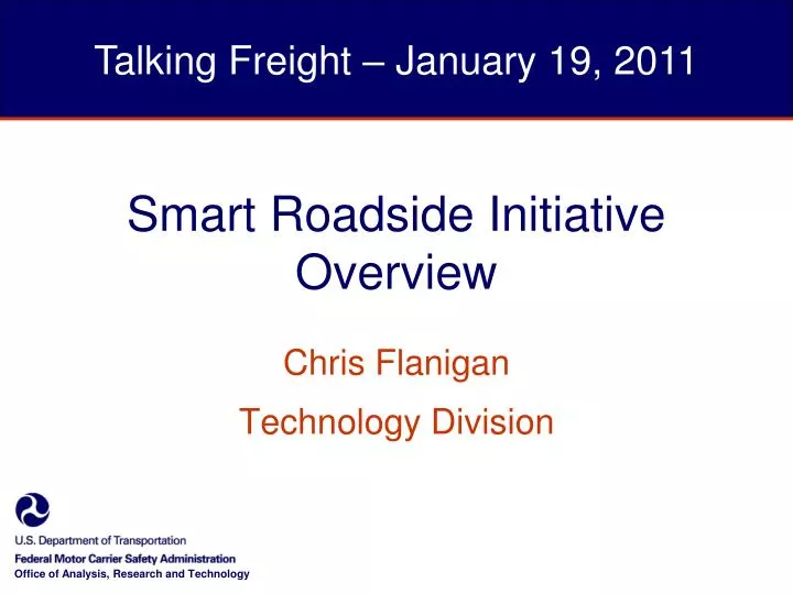 smart roadside initiative overview