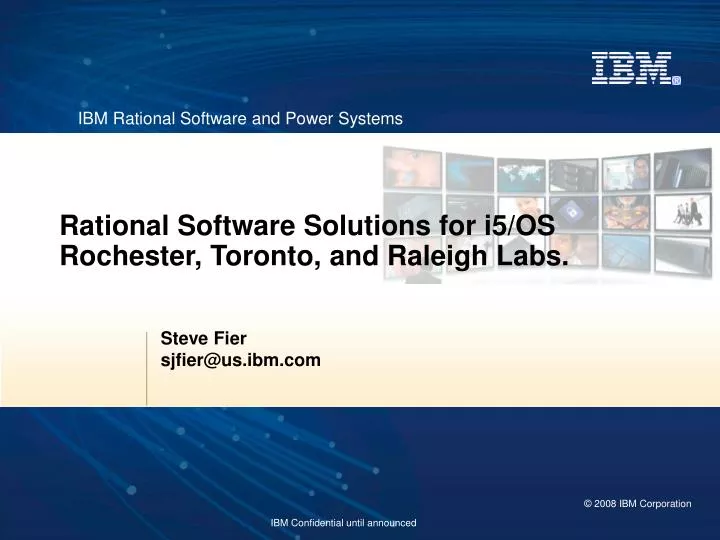 rational software solutions for i5 os rochester toronto and raleigh labs