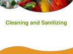 Cleaning and Sanitizing - slide 1