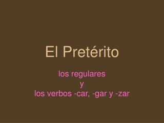 el pret rito