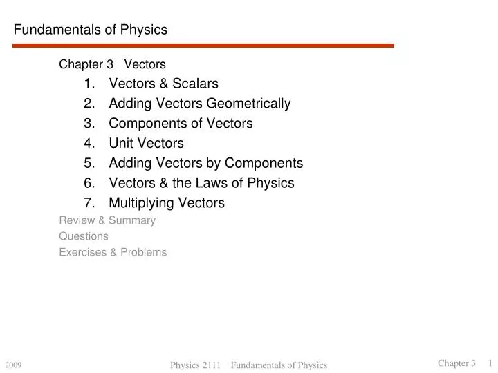 fundamentals of physics