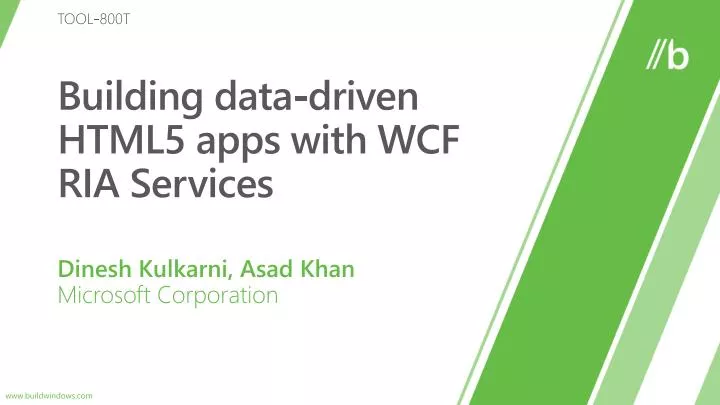 building data driven html5 apps with wcf ria services