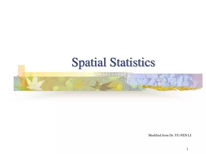 spatial statistics