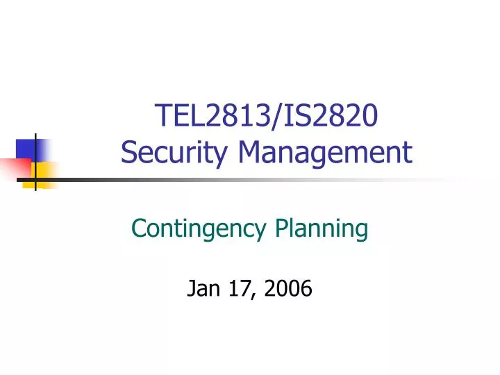 tel2813 is2820 security management