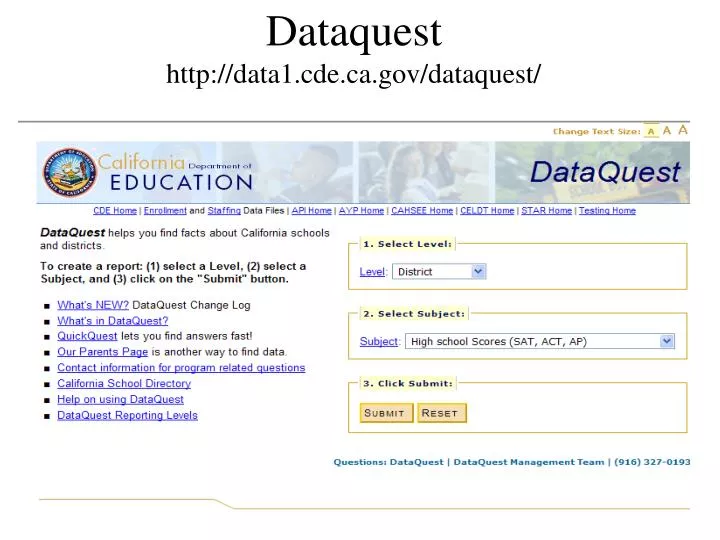 dataquest http data1 cde ca gov dataquest