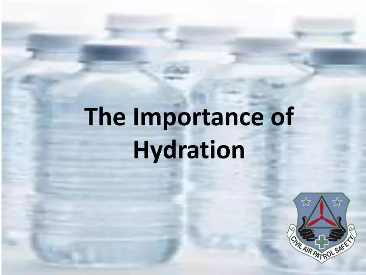 the importance of hydration