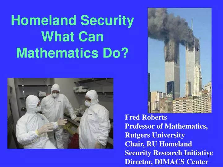 homeland security what can mathematics do