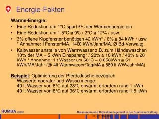 Energie-Fakten