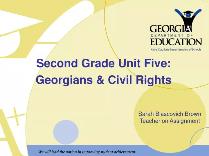 second grade unit five georgians civil rights