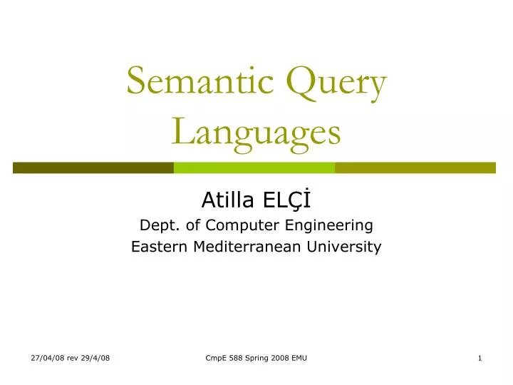 semantic query languages