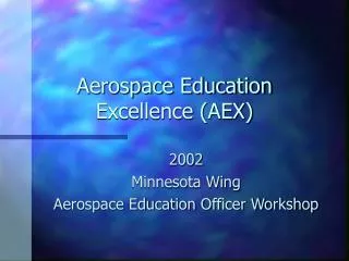 aerospace education excellence aex