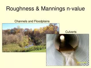 Roughness &amp; Mannings n-value