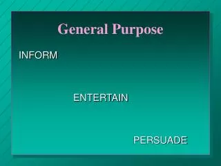 General Purpose