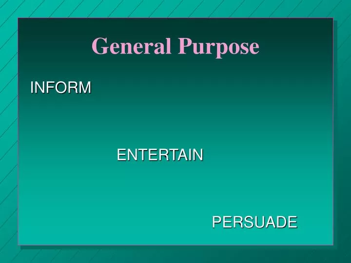 general purpose