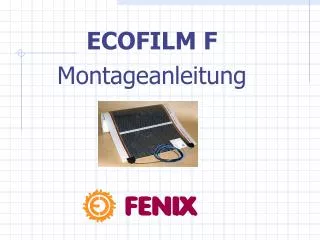 E COFILM F Montageanleitung