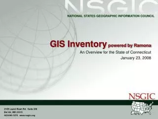 GIS Inventory powered by Ramona