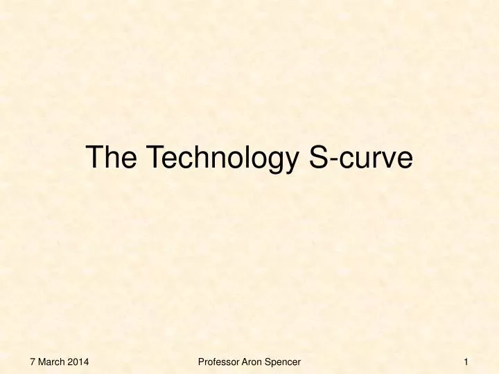 the technology s curve