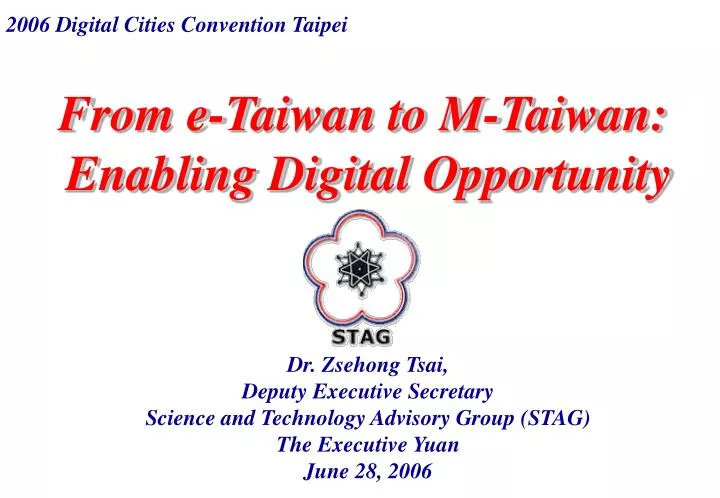 from e taiwan to m taiwan enabling digital opportunity